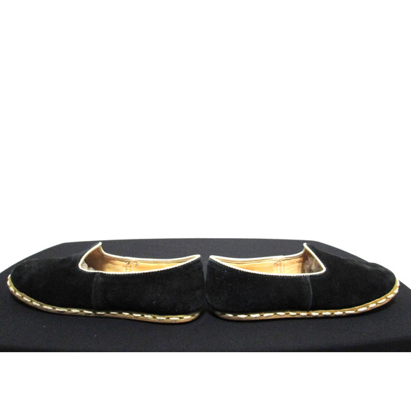 Sabah Handmade in Turkey Black Suede Slip On Loafer Flats Shoes Women 7.5US/39EU - Picture 6 of 8